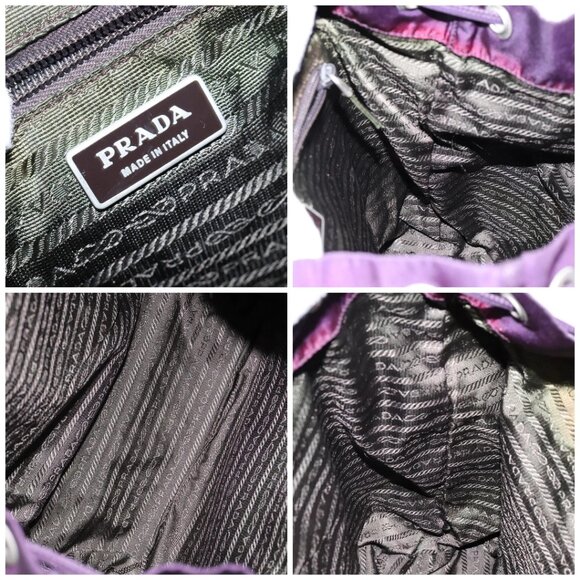PRADA Backpack Nylon Purple Auth 83697 - Picture 15 of 16
